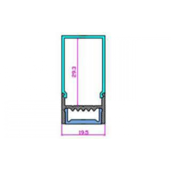 Рассеиватель Arlight ARH-WIDE-(B)-H20-2000 RCT Opal-PM 018823