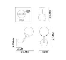 Бра MyFar Solve MR1331-1W