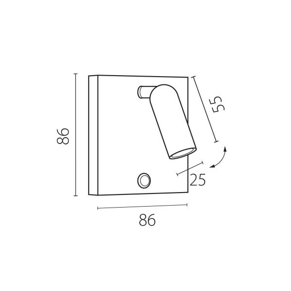 Бра 3W 277LM 3000K, белый Omega Lightstar 200936 Бра 3W 277LM 3000K, белый Omega Lightstar 200936