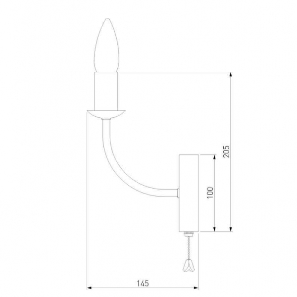 Бра Eurosvet Santi 60139/1 золото