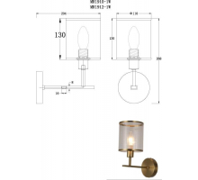 Бра MyFar Alen MR1910-1W