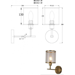 Бра MyFar Alen MR1910-1W