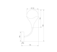 Бра Eurosvet Calyx 60168/1 латунь