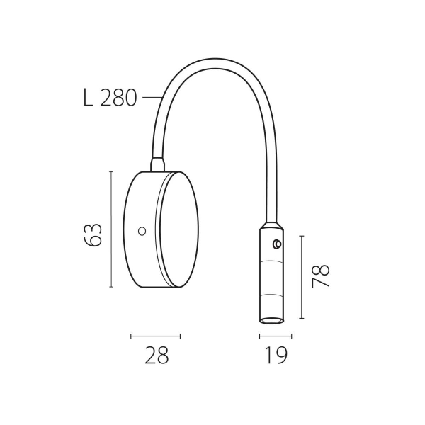 Бра 3W 145LM 3000K, белый Omega Lightstar 200136 Бра 3W 145LM 3000K, белый Omega Lightstar 200136