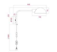 Бра Arte Lamp Zetta A7055AP-1BK