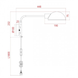 Бра Arte Lamp Zetta A7055AP-1BK