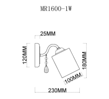 Бра MyFar Patrick MR1600-1W