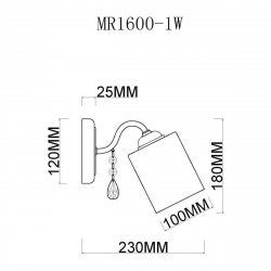 Бра MyFar Patrick MR1600-1W