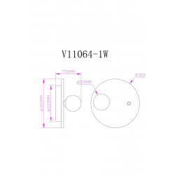 Бра Moderli Cavity V11064-1W