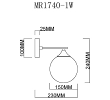 Бра MyFar Fisher MR1740-1W