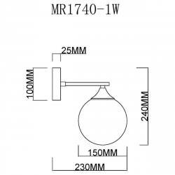 Бра MyFar Fisher MR1740-1W