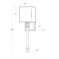 Бра Imperium Loft Regina Andrew Crystal Sconce 85023-22