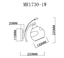 Бра MyFar Stella MR1730-1W