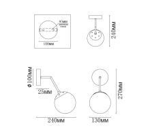 Бра MyFar Solve MR1321-1W