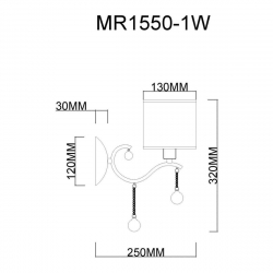 Бра MyFar Dante MR1550-1W