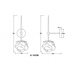 Бра MyFar Stella MR2320-1W