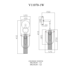 Бра Moderli Sharly V11070-1W