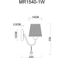 Бра MyFar Kant MR1540-1W