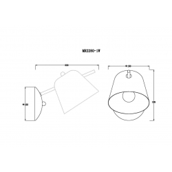 Бра MyFar Clementine MR2280-1W