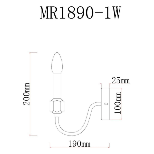 Бра MyFar Lena MR1890-1W