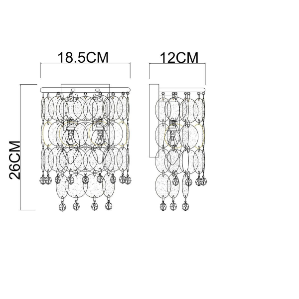 Бра Arte Lamp Pipirima A4089AP-2AB