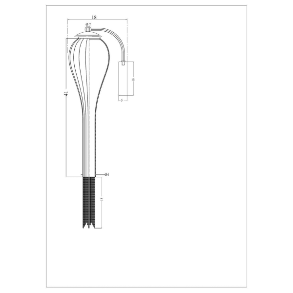 Бра Arte Lamp Waterfall A1577AP-1CC Бра Arte Lamp Waterfall A1577AP-1CC