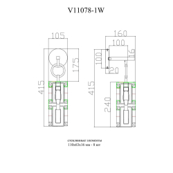 Бра Moderli Lilly V11078-1W