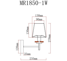 Бра MyFar Daniel MR1850-1W