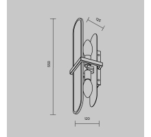 Бра Maytoni Marmo MOD099WL-02G
