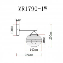 Бра MyFar Gloria MR1790-1W