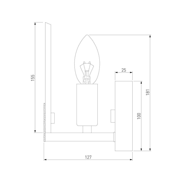 Бра Eurosvet Marble 60158/1 латунь