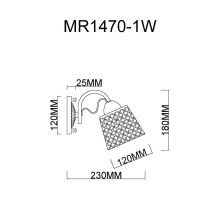 Бра MyFar Luiza MR1470-1W