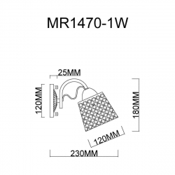 Бра MyFar Luiza MR1470-1W