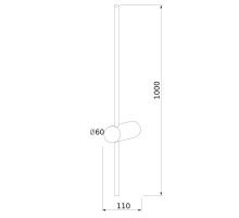 Бра Elektrostandard Cane MRL Led 1121 черный a061491