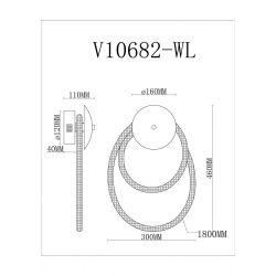 Бра Moderli True V10682-WL