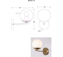 Бра MyFar Aerton MR1942-1W