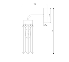 Бра Eurosvet Gilian 60163/1 латунь