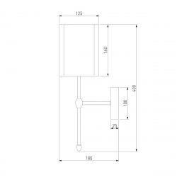 Бра Eurosvet Notturno 60162/1 черный