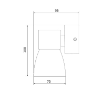 Бра Elektrostandard Cono MRL 1027 белый/серебро a061049