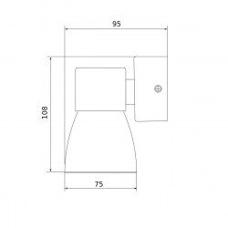 Бра Elektrostandard Cono MRL 1027 белый/серебро a061049