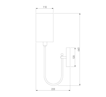 Бра Eurosvet Abbey 60164/1 черный