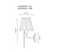 Бра Arte Lamp Marriot A5039AP-1AB