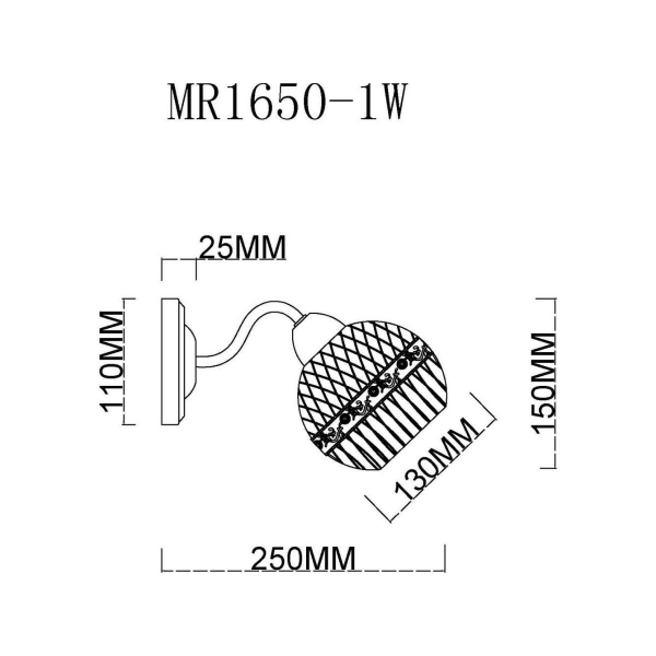 Бра MyFar Frank MR1650-1W