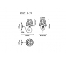 Бра MyFar Ceiling Luna MR1313-1W