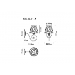 Бра MyFar Ceiling Luna MR1313-1W