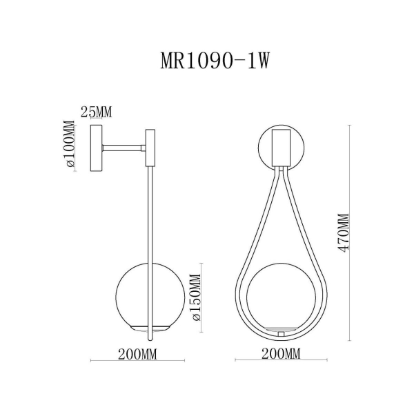 Бра MyFar Florenz MR1090-1W