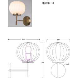 Бра MyFar Eliza MR1900-1W