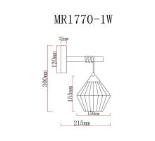 Бра MyFar Bella MR1770-1W