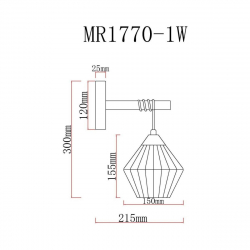 Бра MyFar Bella MR1770-1W