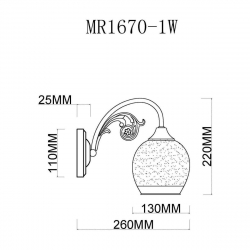 Бра MyFar Nika MR1670-1W